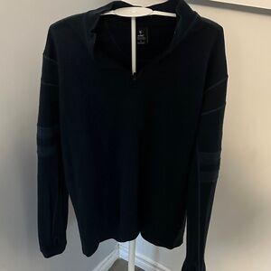 KUHL Navy Quarter-Zip Sweater KUHL size Large 100% merino wool